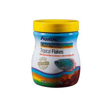 Aqueon Tropical Color Flake Fish Food