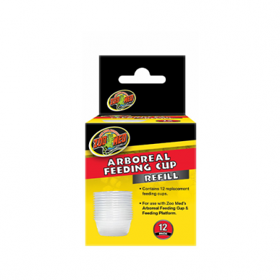 Zoo Med Arboreal Feeding Cup Refill – 12 Pack